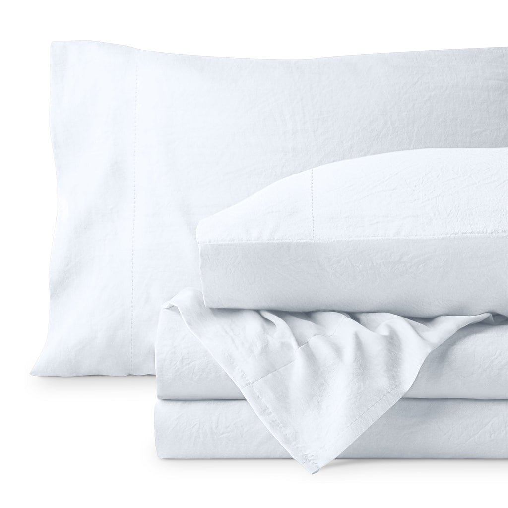 Bed Sheet Set, Ultra Soft Washed for Master Bedrooms, Guest Beds and Daily Use, 5 Sizes and 14 Colors image 96