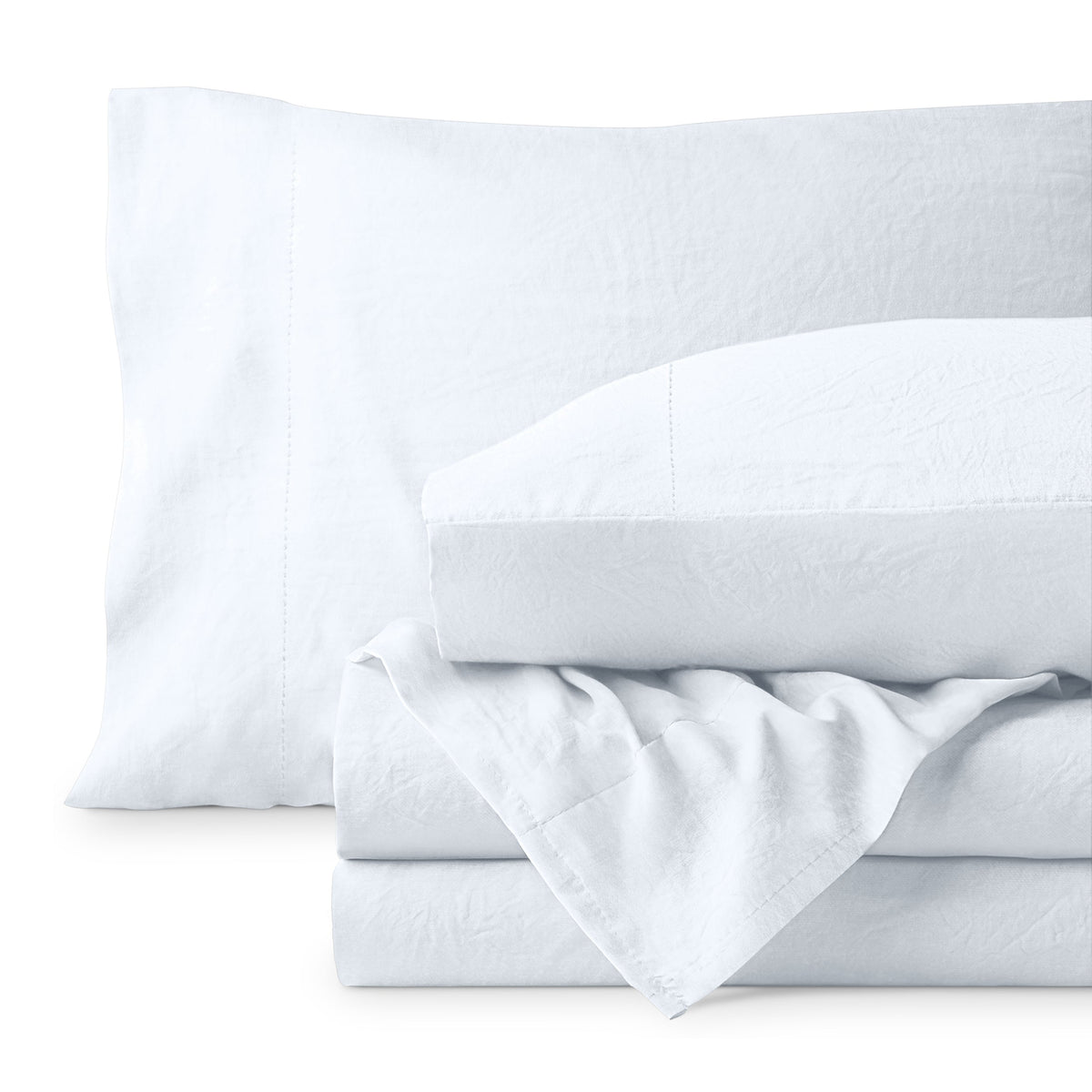 Bed Sheet Set, Ultra Soft Washed for Master Bedrooms, Guest Beds and Daily Use, 5 Sizes and 14 Colors image 96