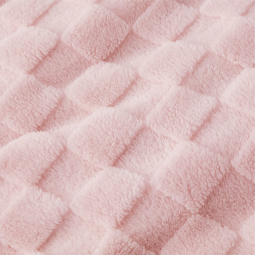 Cozy Throw Blanket, Jacquard Shaggy Sherpa for Living Rooms, Bedrooms and Everyday Lounging, 4 Sizes and 19 Colors image 96