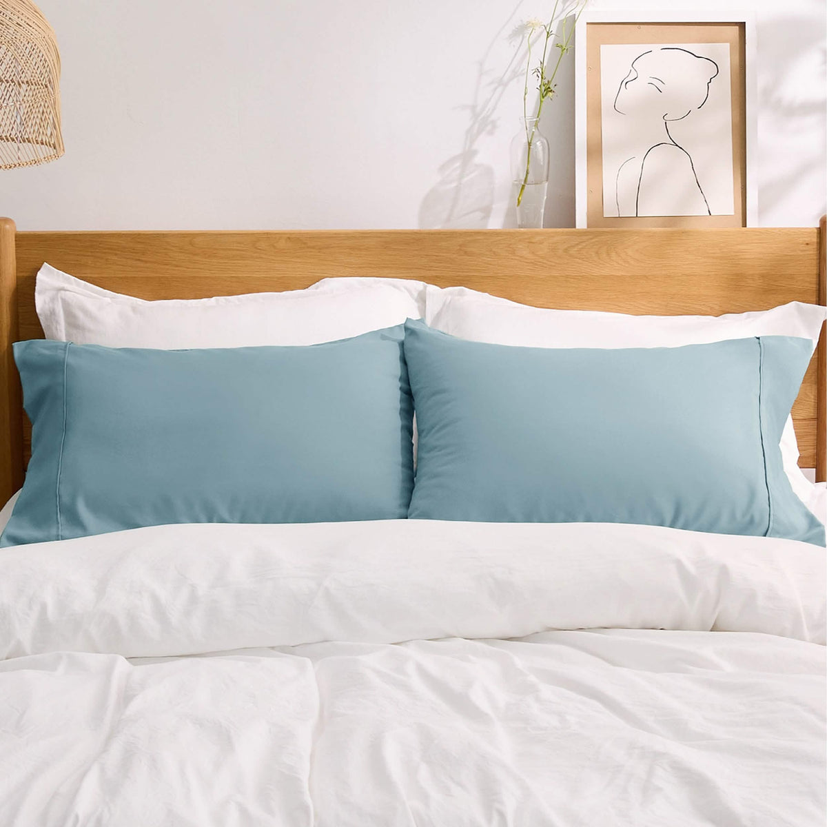 Decorative Pillow Sham, Fade and Stain Resistant Microfiber for Guest Rooms, Headboards and Everyday Bedroom Decor, 4 Sizes and 18 Colors image 97