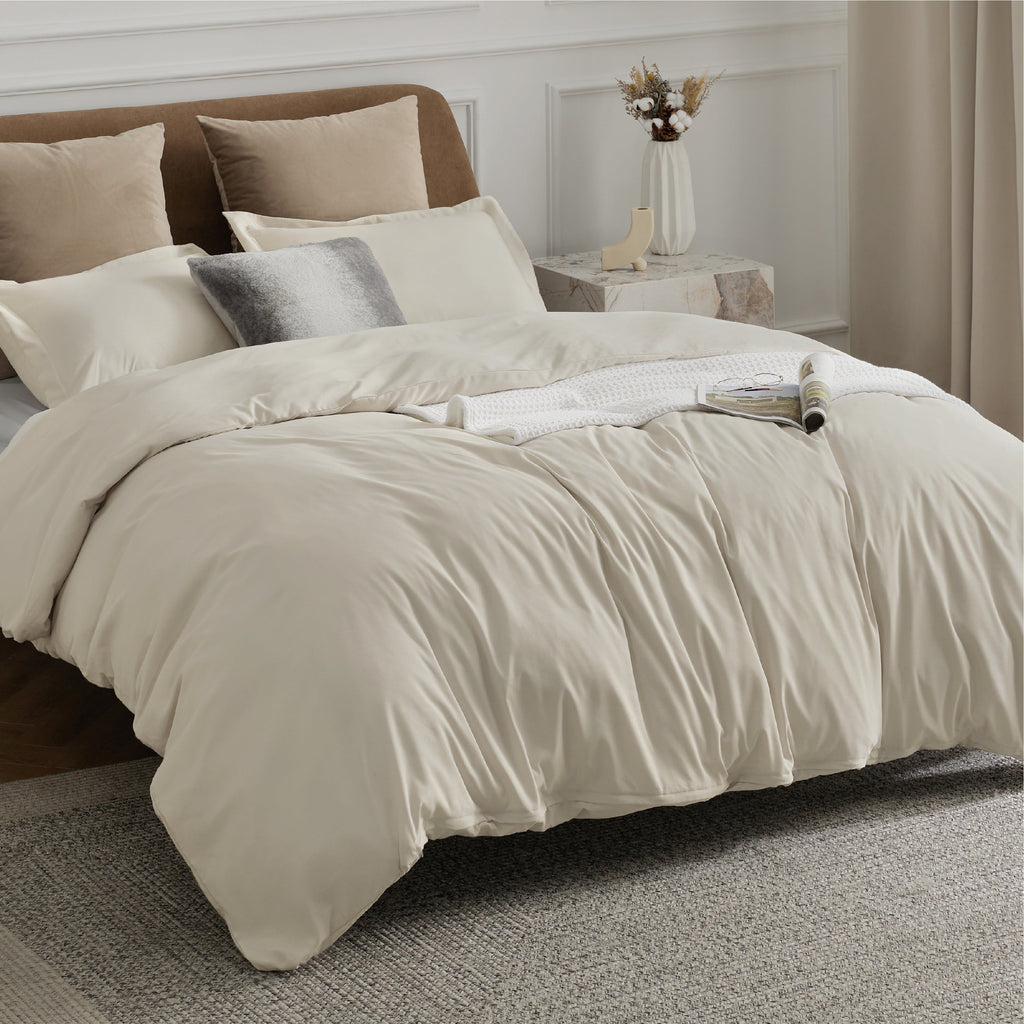 Duvet Cover Set, Brushed Microfiber for Guest Rooms and Everyday Bedroom Styling, 9 Sizes and 36 Colors image 97
