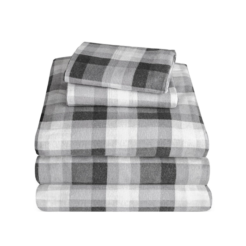 Bed Sheet Set, Cotton Flannel Prints for Master Bedrooms, Guest Beds and Daily Use, 7 Sizes and 30 Colors image 98