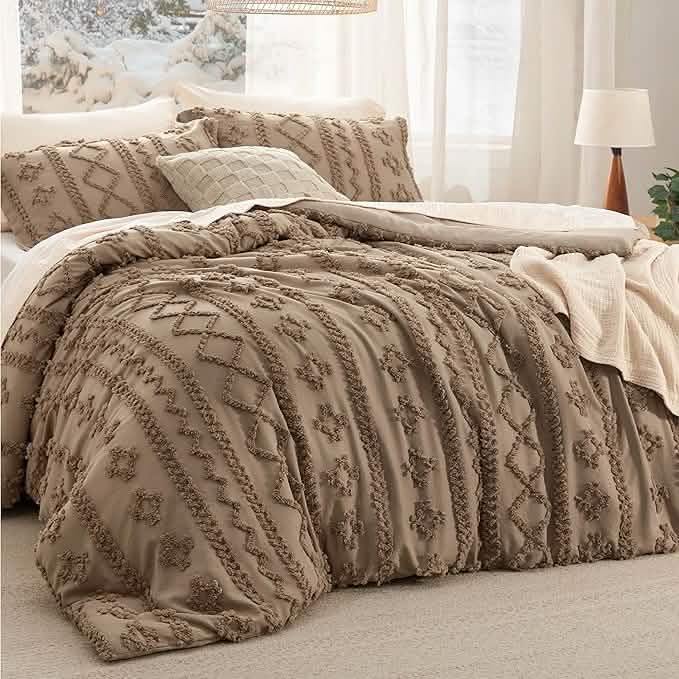 Bed Comforter, Boho Deluxe Embroidery Set, Breathable Construction, Machine-Washable Care for Everyday Bedding and Comfortable Sleep image 100