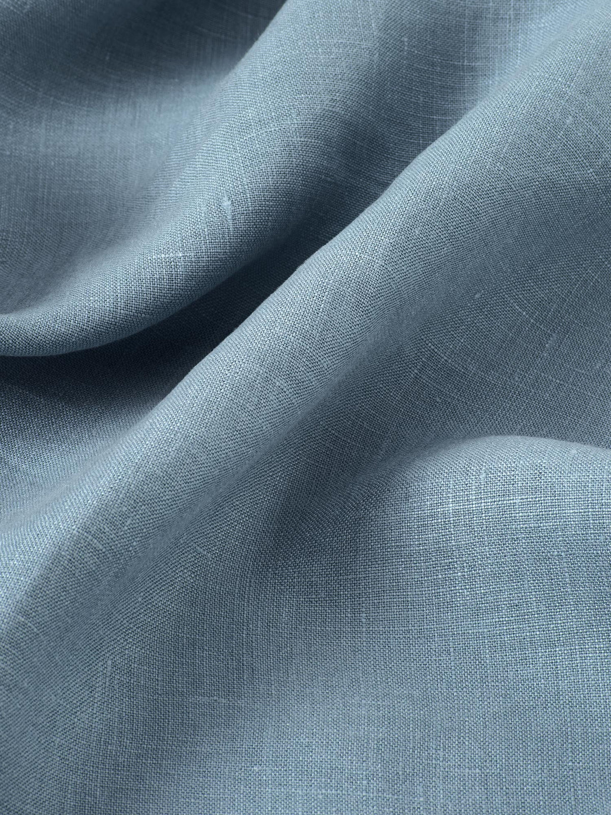 Flat Sheet, Dusk Blue 100% Linen, Lightweight Design for Bedroom Comfort, Bed Layering and Everyday Sleep, 2 Size Options image 3