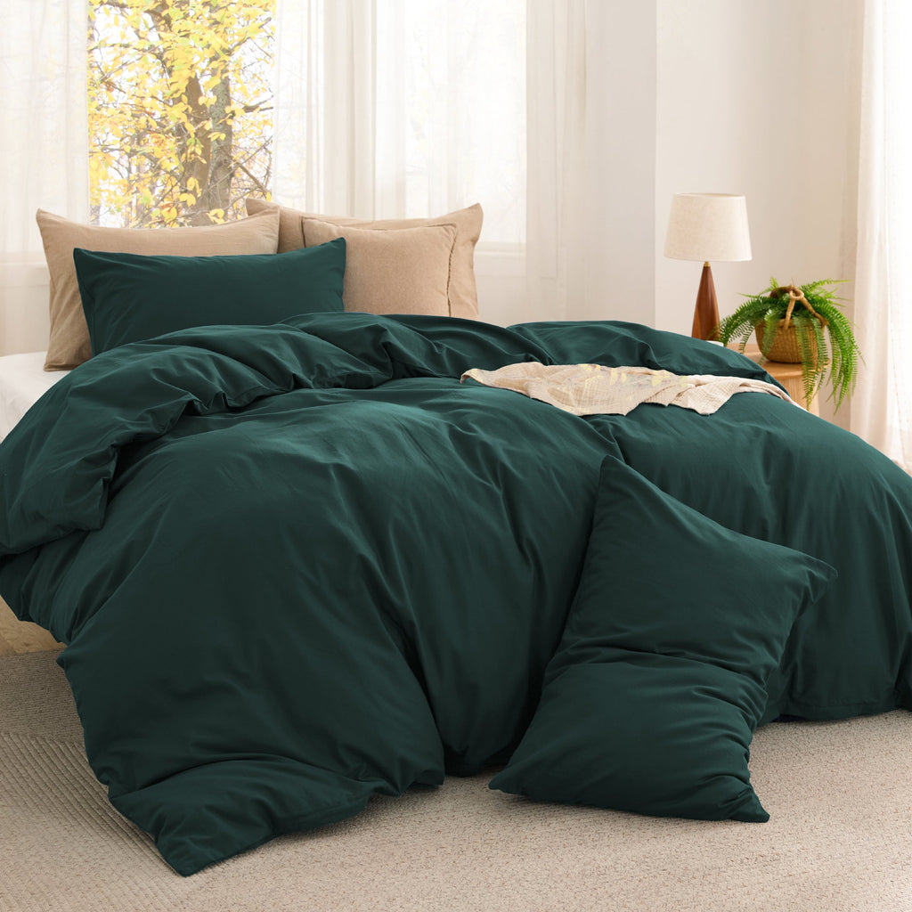 Bed Comforter, Prewashed Cotton Set for Year-Round Bedroom Comfort and Restful Sleep, 5 Sizes and 12 Colors image 101