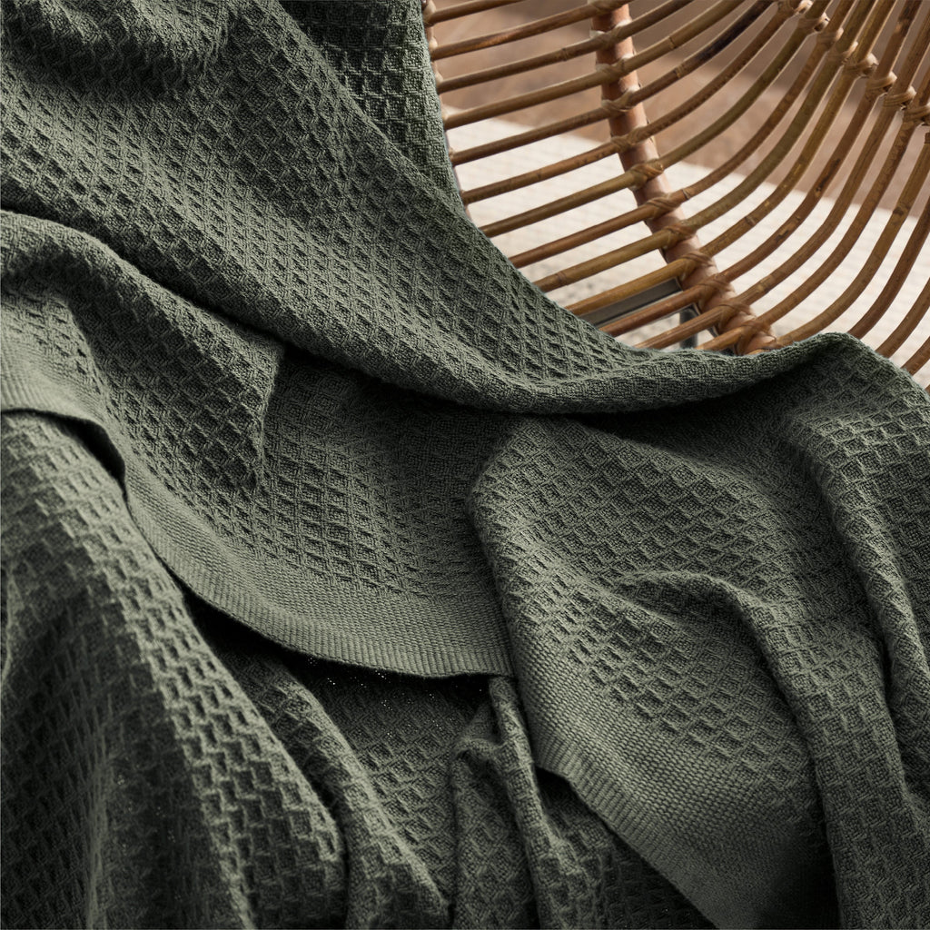 Cozy Throw Blanket, Cotton Waffle Weave, Lightweight Design, Breathable Construction for Living Rooms, Bedrooms and Everyday Lounging image 101