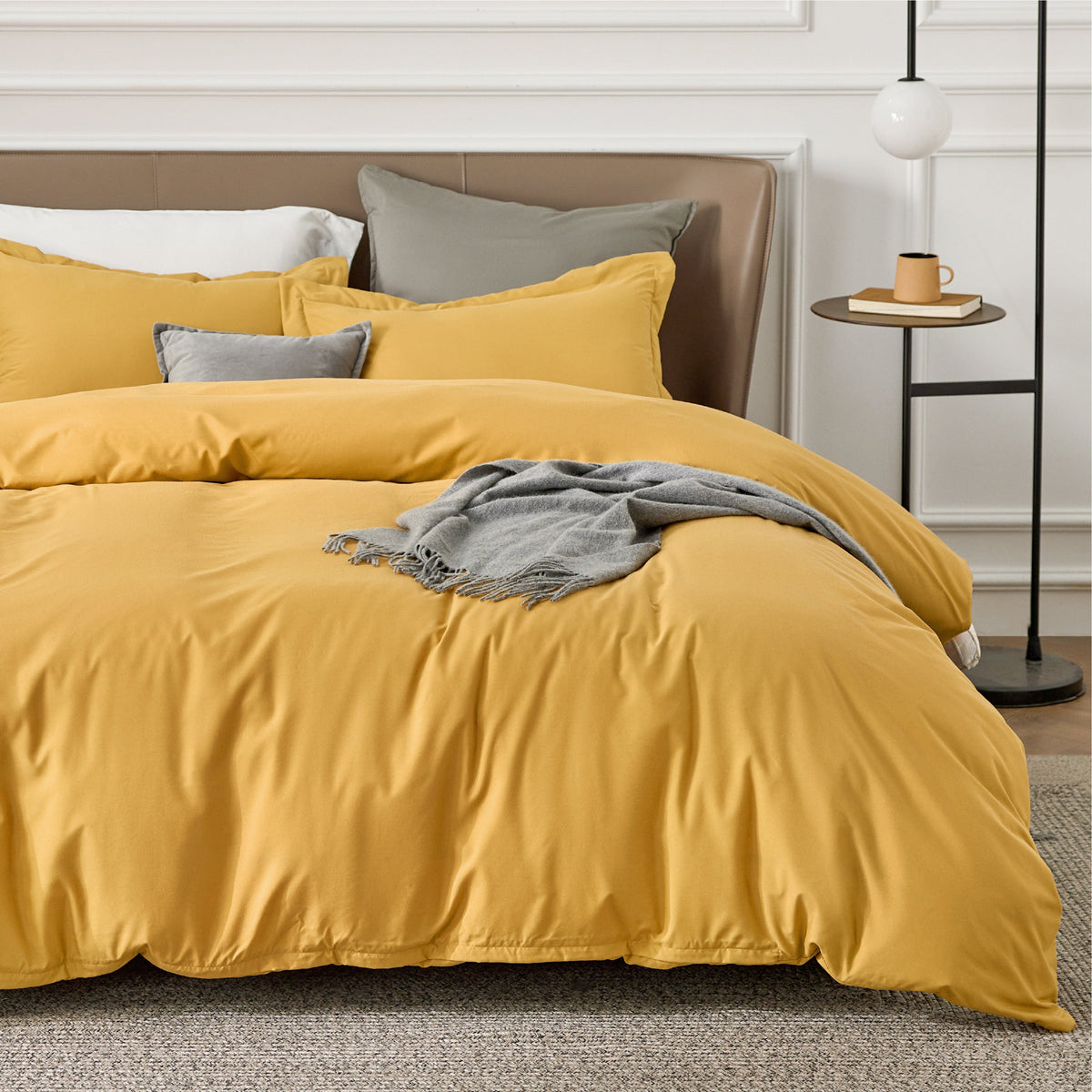 Duvet Cover Set, Brushed Microfiber for Guest Rooms and Everyday Bedroom Styling, 9 Sizes and 36 Colors image 101