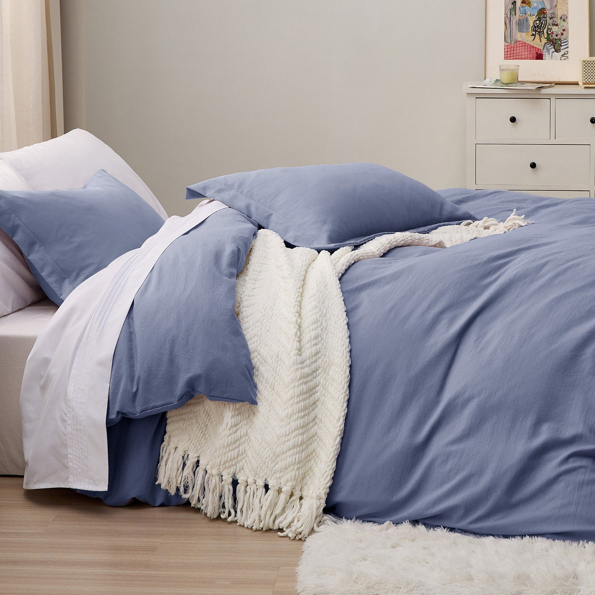 Duvet Cover Set, Ultra Soft Hypoallergenic Microfiber, Lightweight Design for Guest Rooms and Everyday Bedroom Styling image 102