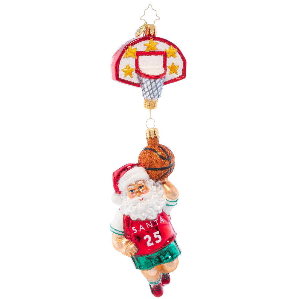 Seasonal Home Decor, Baller Santa for Holiday Displays, Shelves and Festive Rooms, Designed for Mantels, Tables and Seasonal Decorating image 3