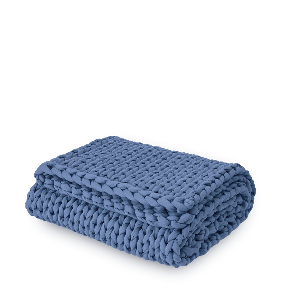 Cozy Throw Blanket, Cotton Weighted for Sofas, Beds and Relaxing at Home, 32 Color Options image 103