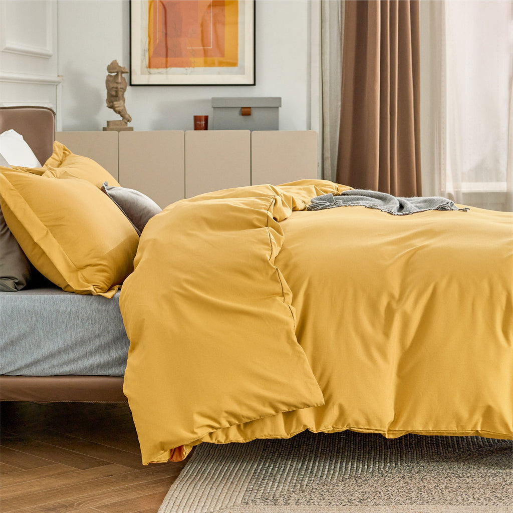 Duvet Cover Set, Brushed Microfiber for Guest Rooms and Everyday Bedroom Styling, 9 Sizes and 36 Colors image 103