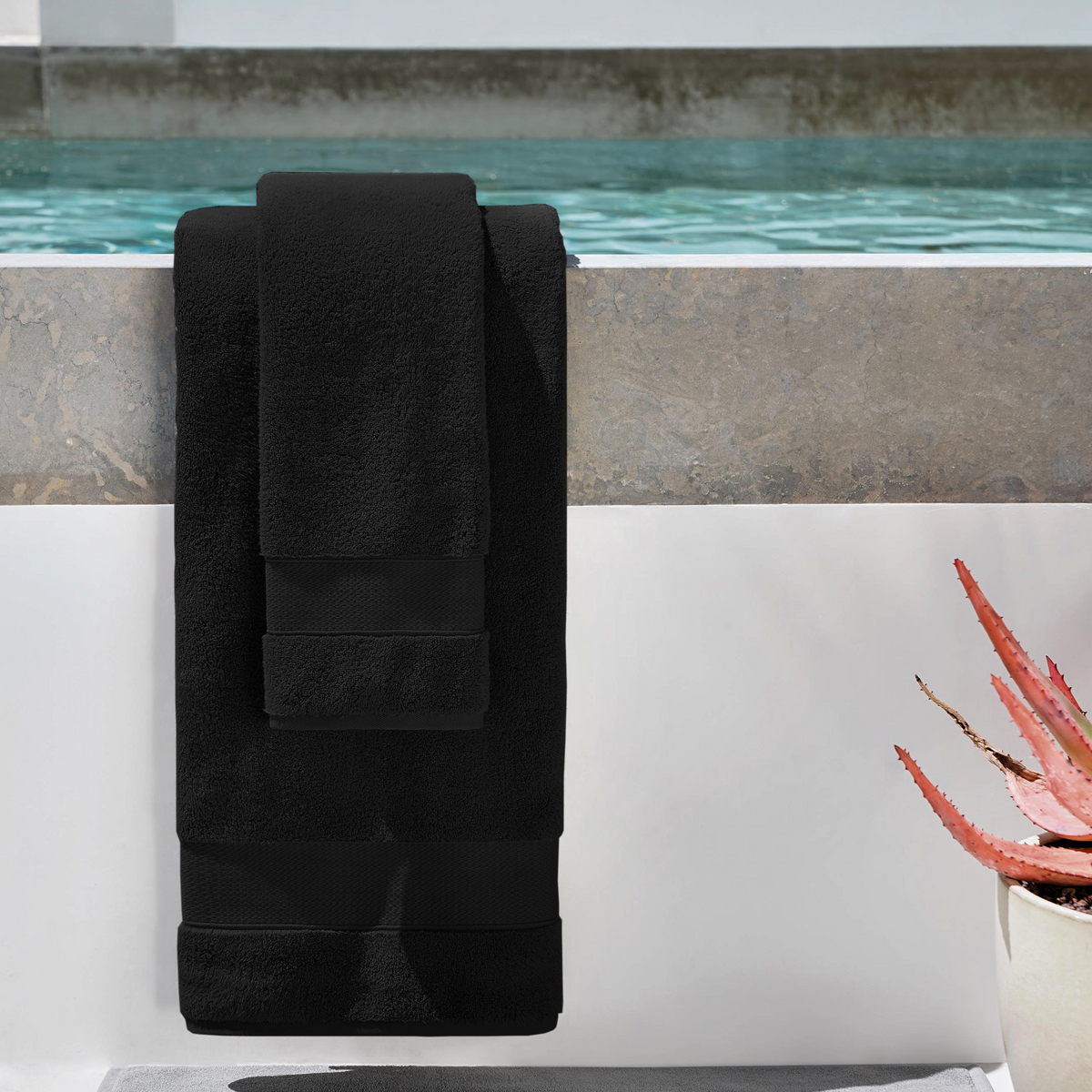 Bath Linen, Plush Towel Collection for Daily Bathroom Routines and Guest Baths, 5 Sizes and 15 Colors image 104