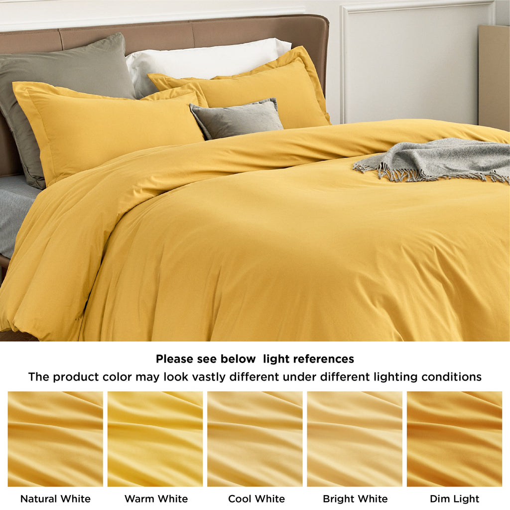 Duvet Cover Set, Brushed Microfiber for Guest Rooms and Everyday Bedroom Styling, 9 Sizes and 36 Colors image 104