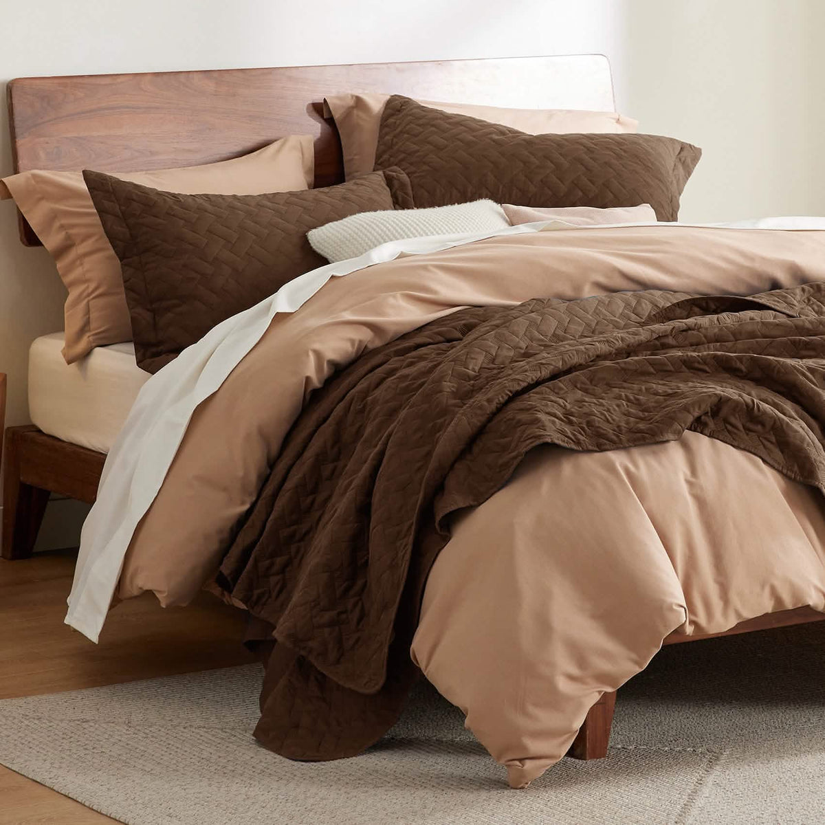 Cozy Throw Blanket, Basket weave Quilt Set, Lightweight Design for Living Rooms, Bedrooms and Everyday Lounging, 6 Sizes and 17 Colors image 106
