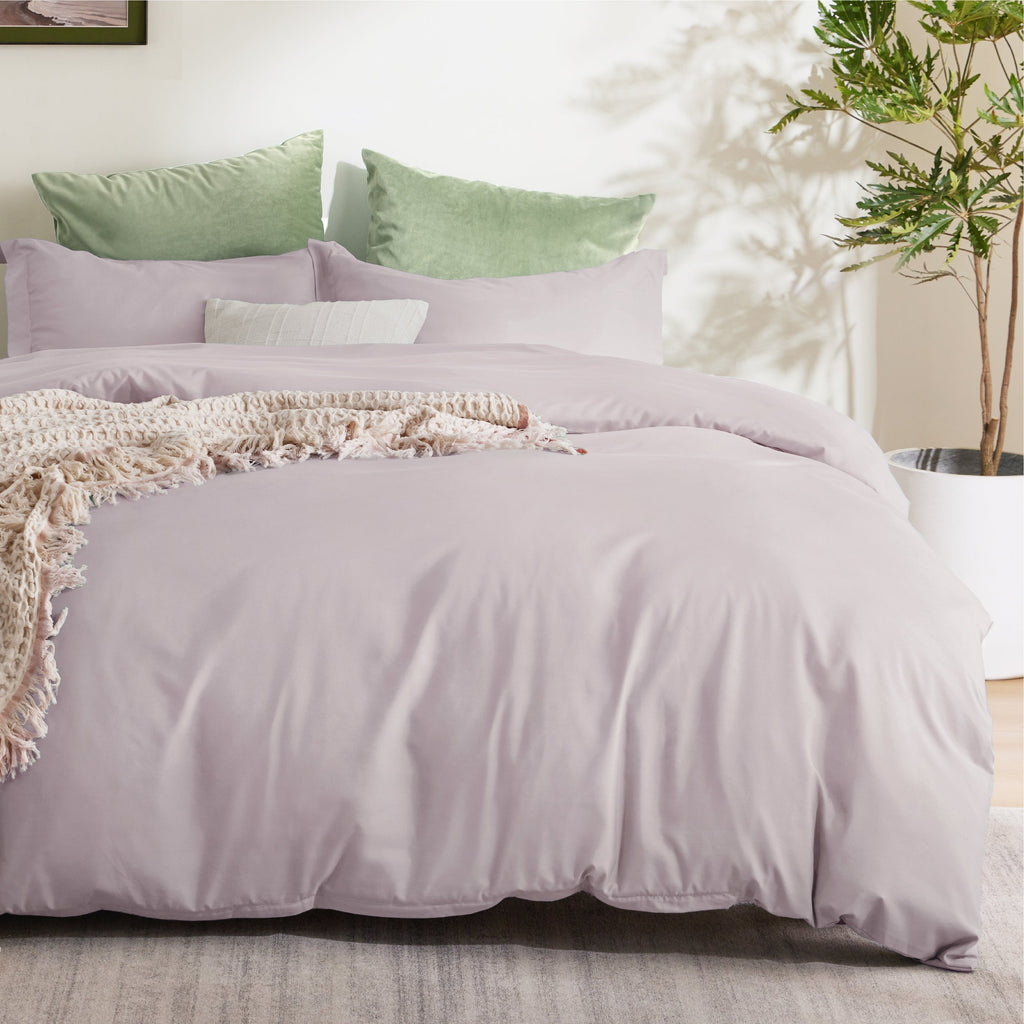 Duvet Cover Set, Brushed Microfiber for Guest Rooms and Everyday Bedroom Styling, 9 Sizes and 36 Colors image 106