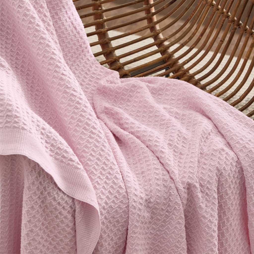 Cozy Throw Blanket, Cotton Waffle Weave, Lightweight Design, Breathable Construction for Living Rooms, Bedrooms and Everyday Lounging image 107