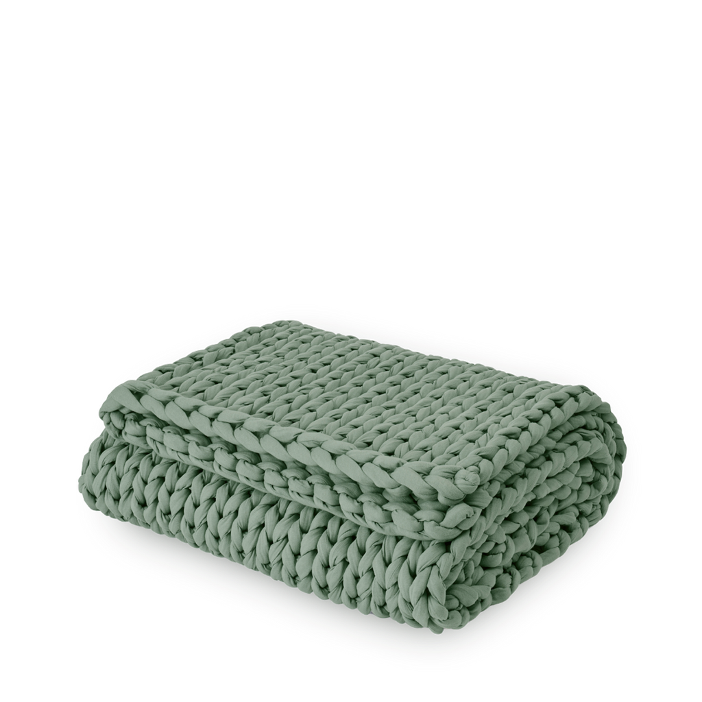 Cozy Throw Blanket, Cotton Weighted for Sofas, Beds and Relaxing at Home, 32 Color Options image 108