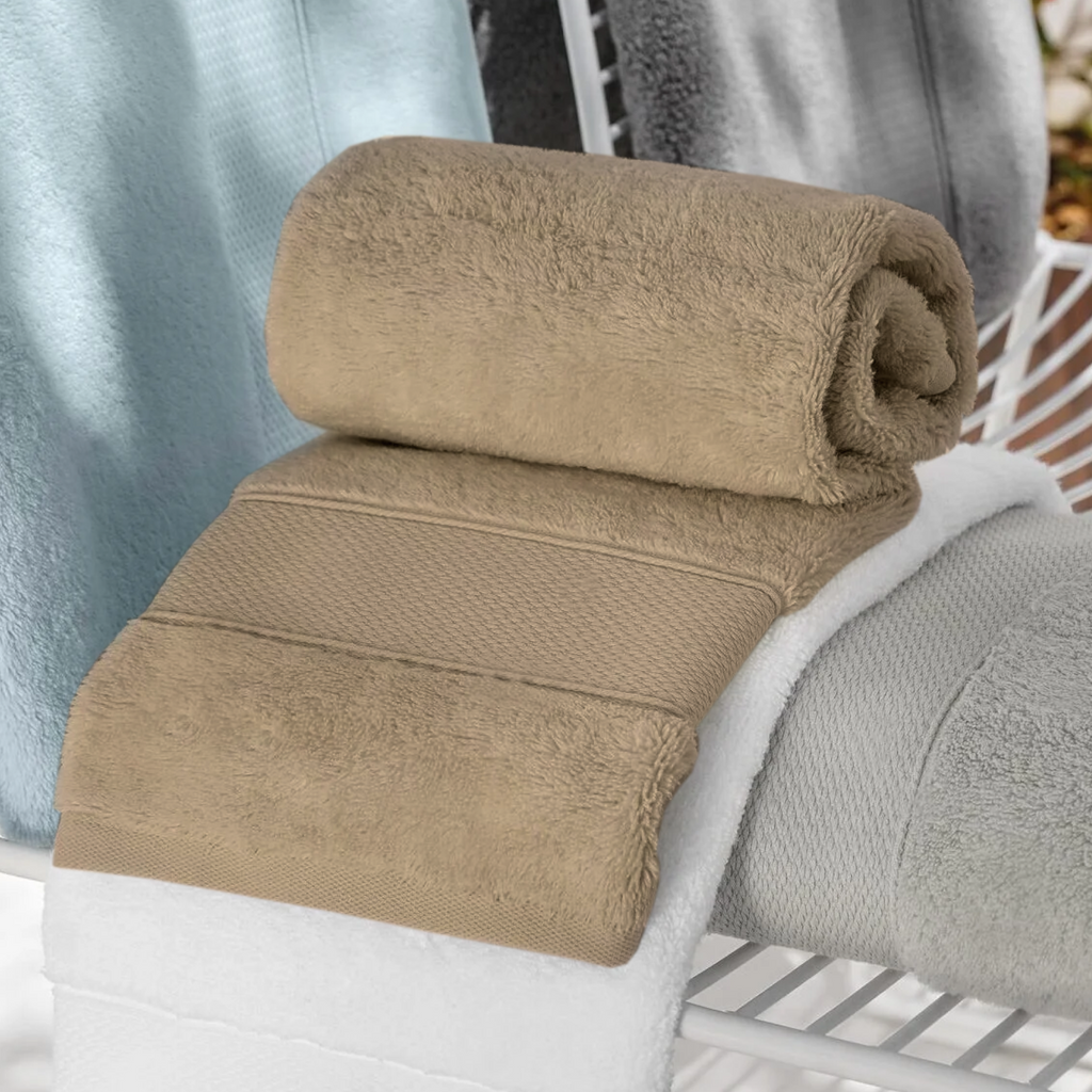 Bath Linen, Plush Towel Collection for Daily Bathroom Routines and Guest Baths, 5 Sizes and 15 Colors image 108