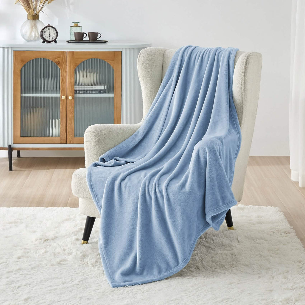 Cozy Throw Blanket, Flannel Fleece 300gsm, Lightweight Design for Living Rooms, Bedrooms and Everyday Lounging, 4 Sizes and 29 Colors image 109