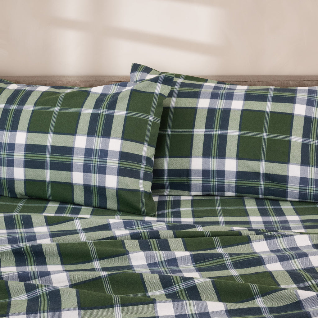 Bed Sheet Set, Cotton Flannel Prints for Master Bedrooms, Guest Beds and Daily Use, 7 Sizes and 30 Colors image 110