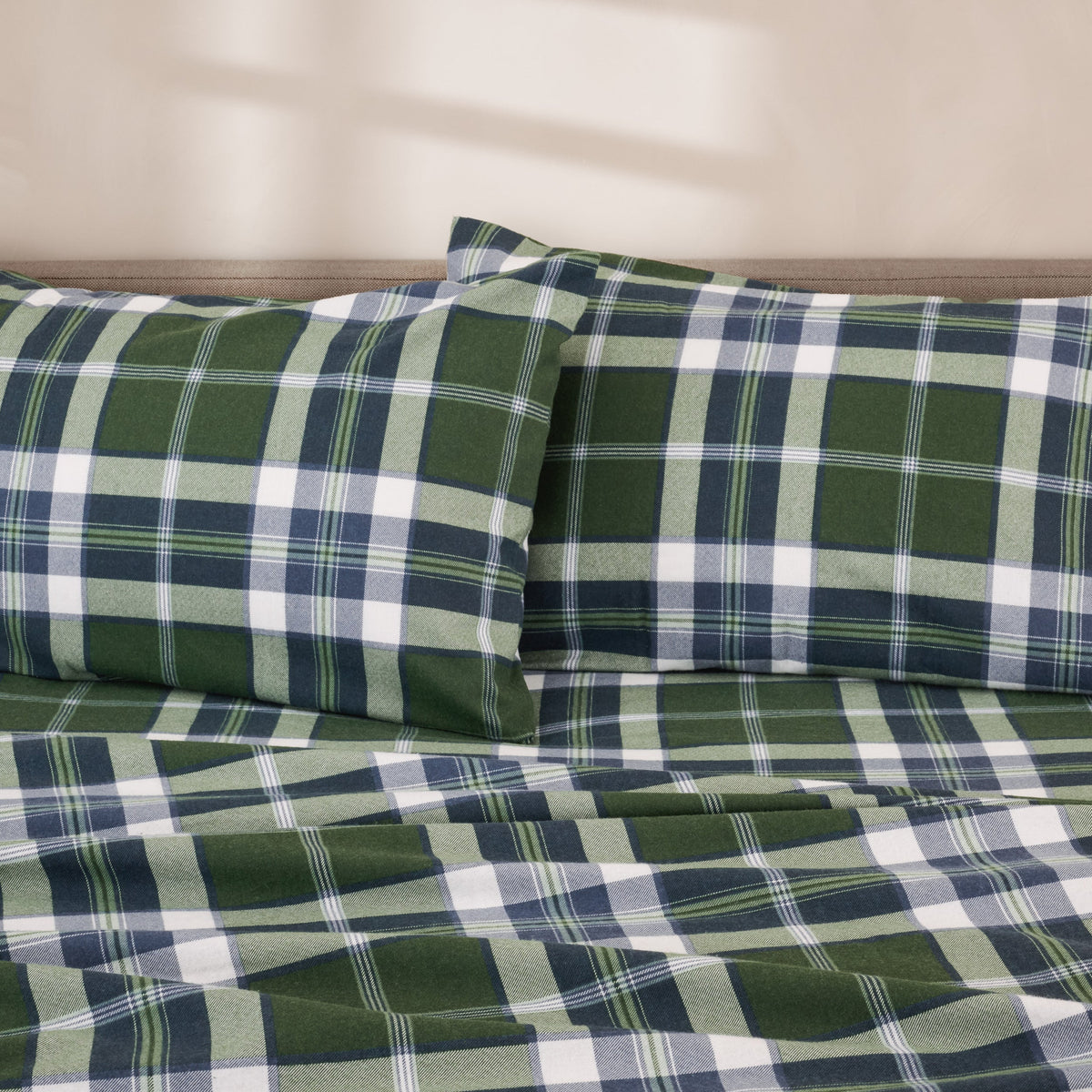 Bed Sheet Set, Cotton Flannel Prints for Master Bedrooms, Guest Beds and Daily Use, 7 Sizes and 30 Colors image 110