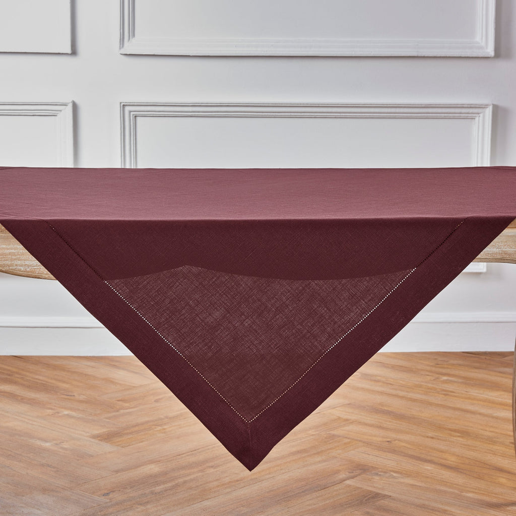 Cozy Throw Blanket, Classic Hemstitch Table for Sofas, Beds and Relaxing at Home, 29 Color Options image 110