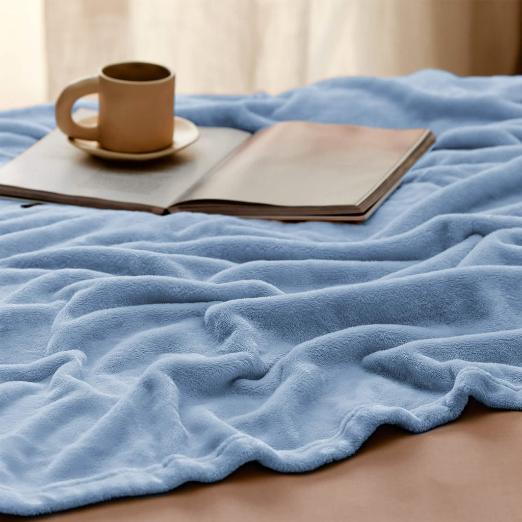 Cozy Throw Blanket, Flannel Fleece 300gsm, Lightweight Design for Living Rooms, Bedrooms and Everyday Lounging, 4 Sizes and 29 Colors image 110