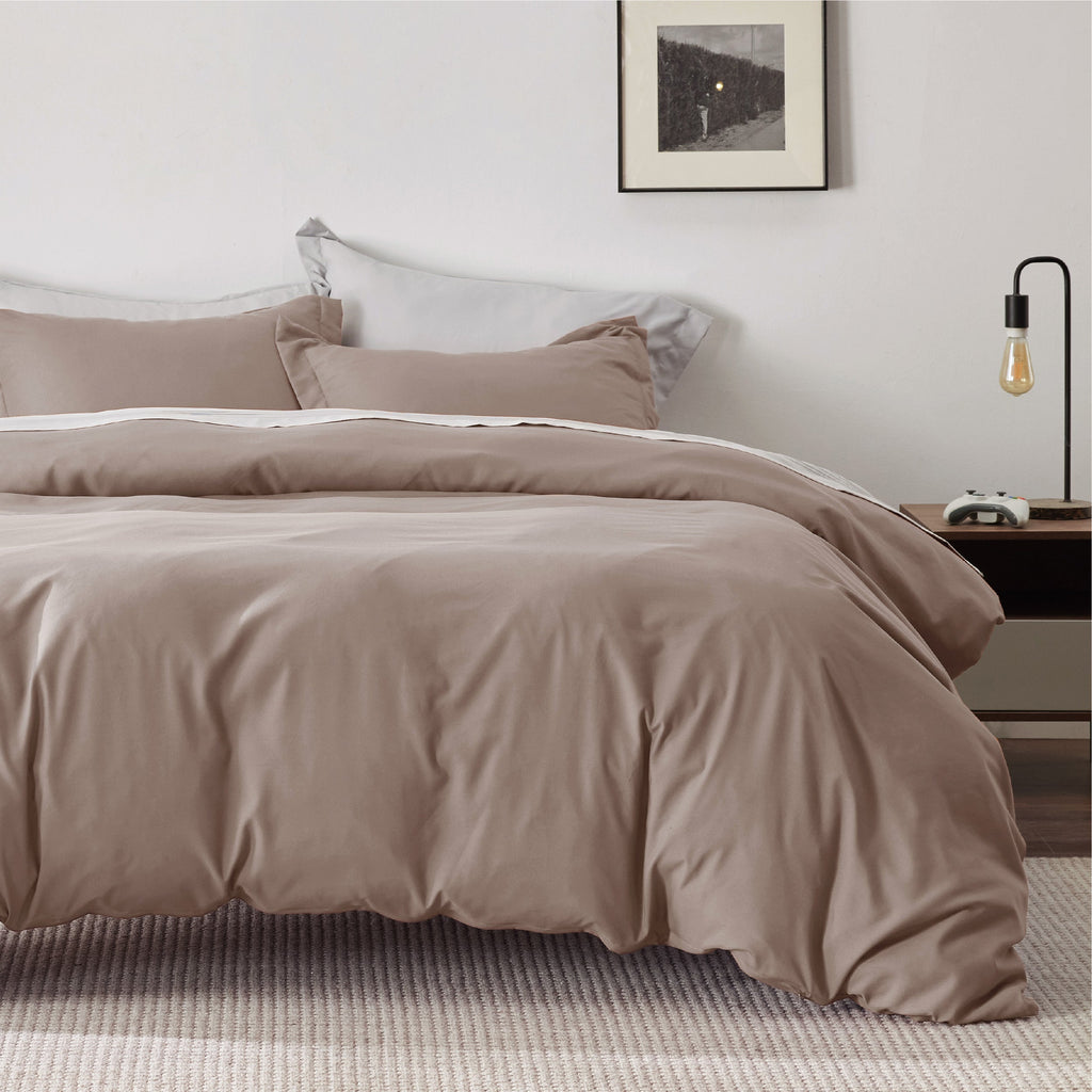 Duvet Cover Set, Brushed Microfiber for Guest Rooms and Everyday Bedroom Styling, 9 Sizes and 36 Colors image 111