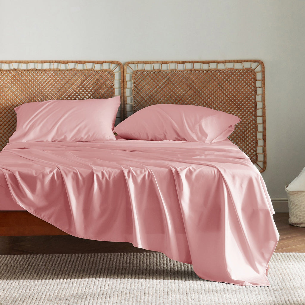 Bed Sheet Set, Rayon Derived from Bamboo, Cooling Comfort, Breathable Construction for Everyday Bedroom Comfort and Guest Rooms image 112