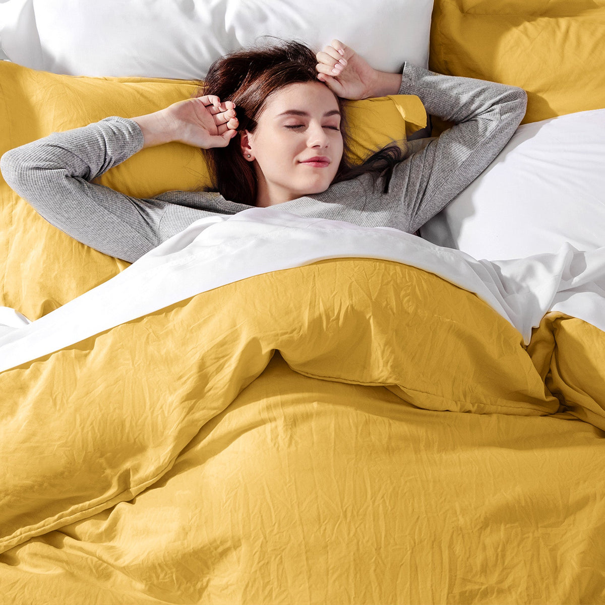 Duvet Cover Set, Ultra Soft Hypoallergenic Microfiber, Lightweight Design for Guest Rooms and Everyday Bedroom Styling image 112