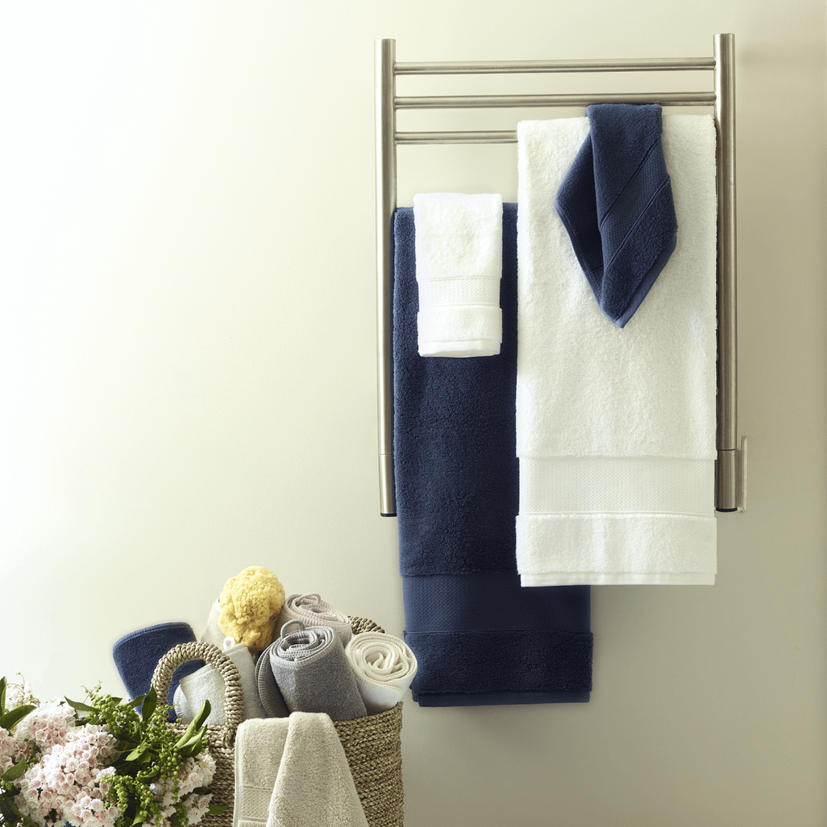 Bath Linen, Plush Towel Collection for Daily Bathroom Routines and Guest Baths, 5 Sizes and 15 Colors image 114