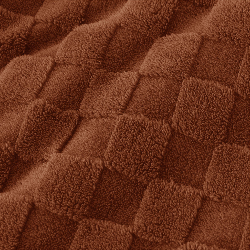 Cozy Throw Blanket, Jacquard Shaggy Sherpa for Living Rooms, Bedrooms and Everyday Lounging, 4 Sizes and 19 Colors image 114