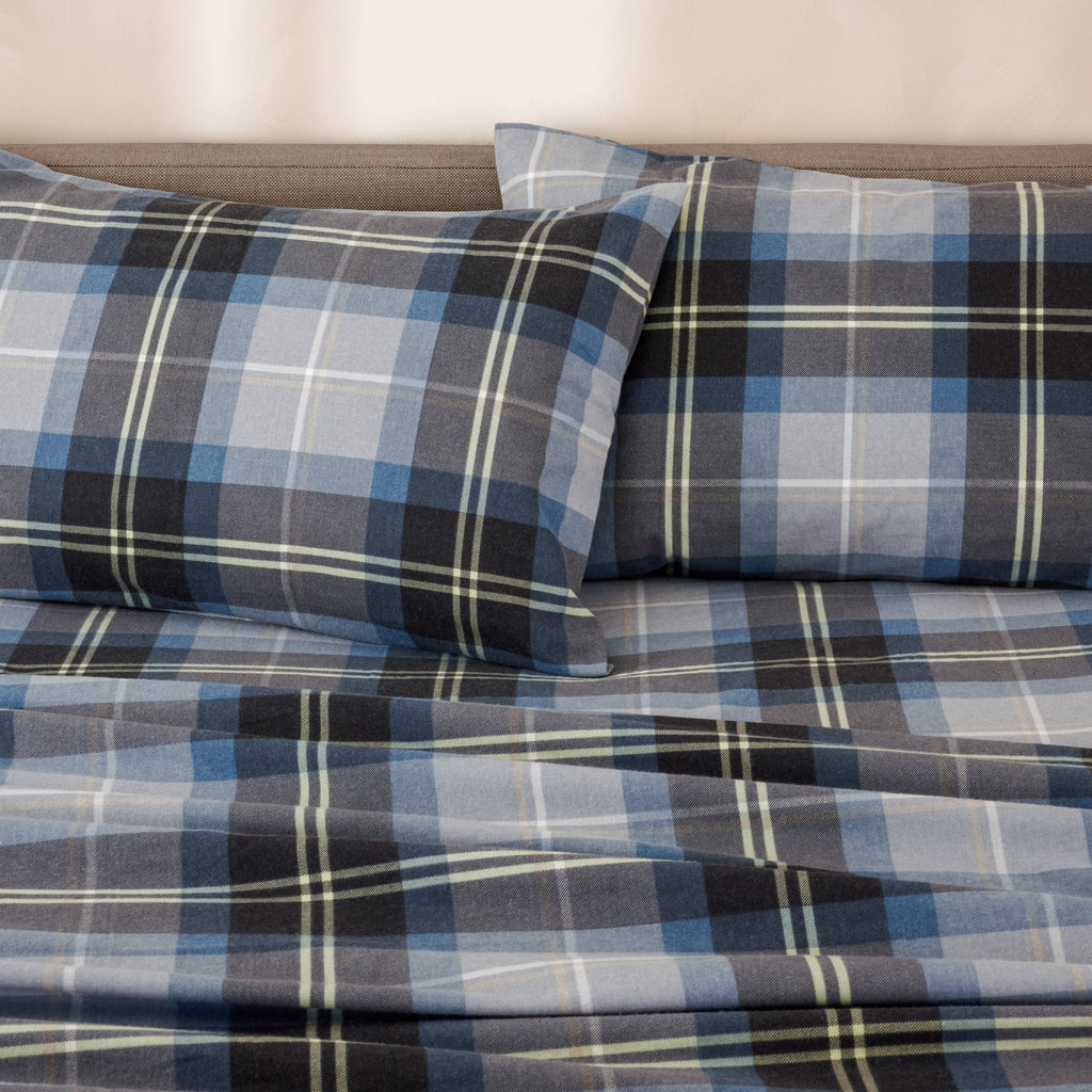 Bed Sheet Set, Cotton Flannel Prints for Master Bedrooms, Guest Beds and Daily Use, 7 Sizes and 30 Colors image 114