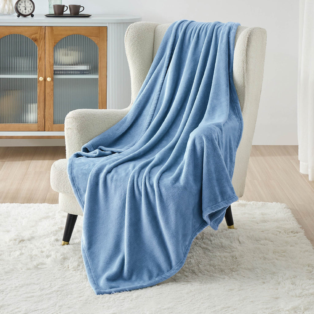 Cozy Throw Blanket, Flannel Fleece 300gsm, Lightweight Design for Living Rooms, Bedrooms and Everyday Lounging, 4 Sizes and 29 Colors image 116