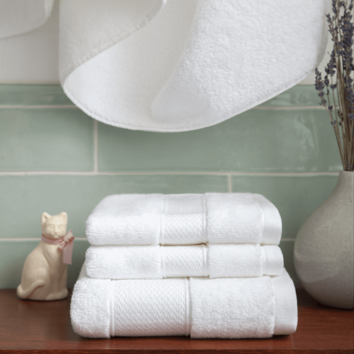 Bath Linen, Plush Towel Collection for Daily Bathroom Routines and Guest Baths, 5 Sizes and 15 Colors image 117