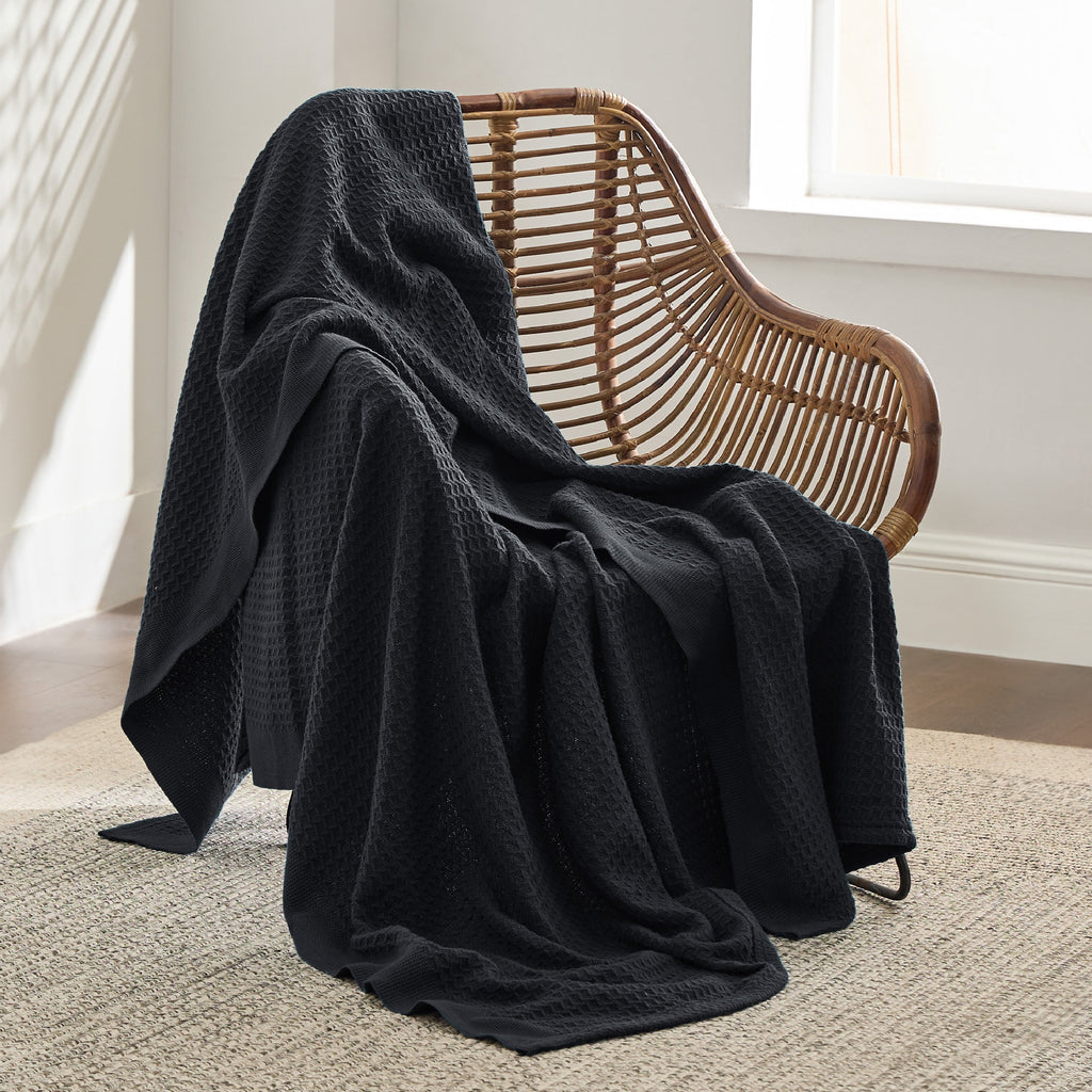 Cozy Throw Blanket, Cotton Waffle Weave, Lightweight Design, Breathable Construction for Living Rooms, Bedrooms and Everyday Lounging image 118