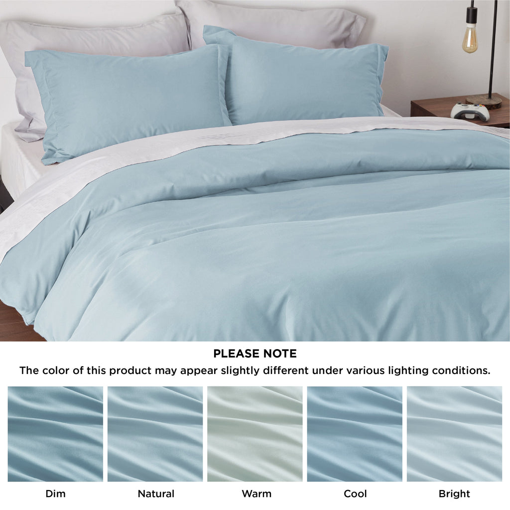 Duvet Cover Set, Brushed Microfiber for Guest Rooms and Everyday Bedroom Styling, 9 Sizes and 36 Colors image 119