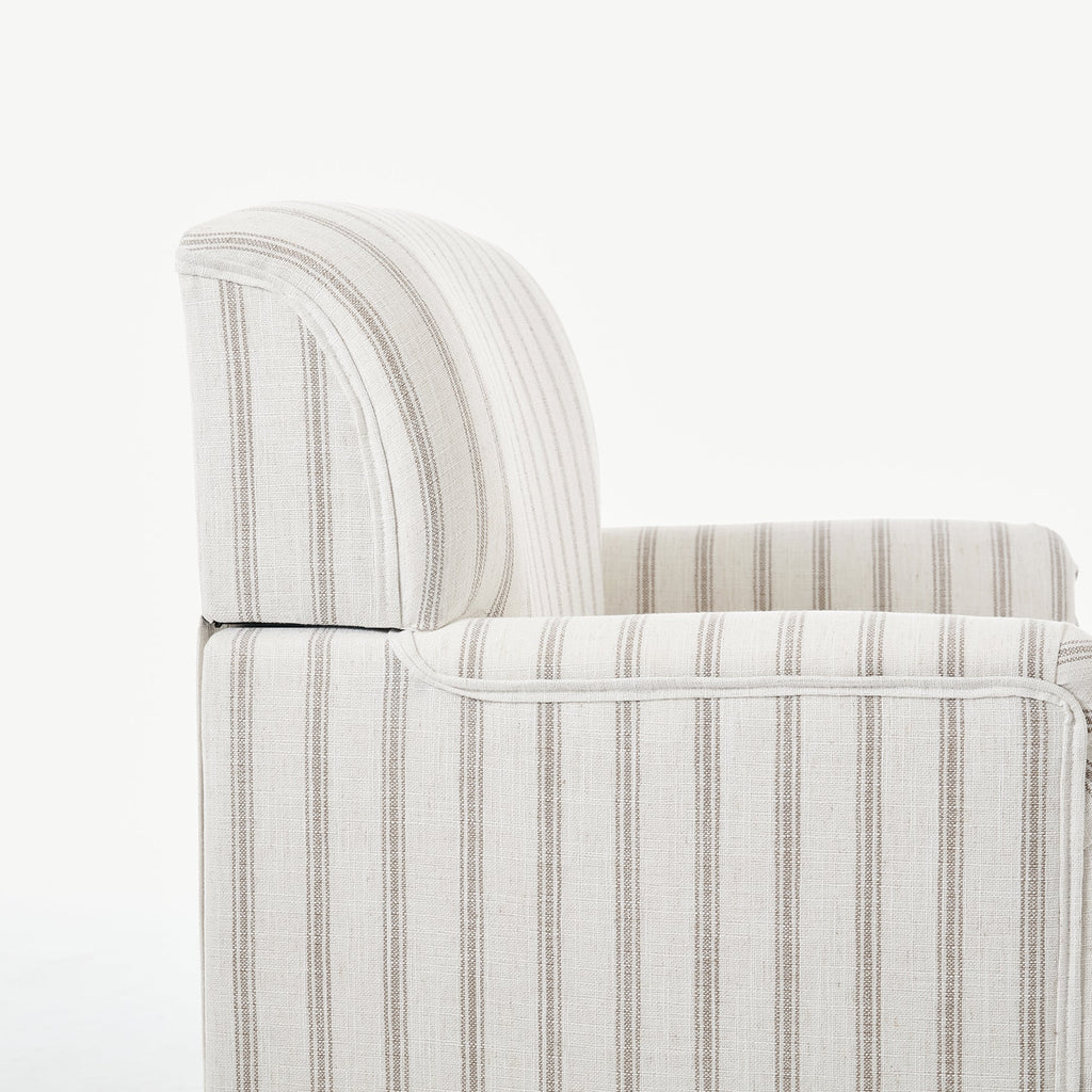 Upholstered Armchair, Pure Linen Upholstery, High-Density Foam for Bedroom Seating, Living Rooms and Home Study Spaces, 13 Color Options image 76