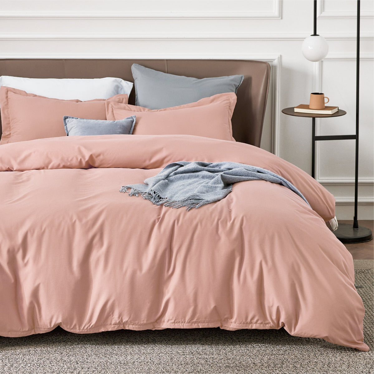 Duvet Cover Set, Brushed Microfiber for Guest Rooms and Everyday Bedroom Styling, 9 Sizes and 36 Colors image 121