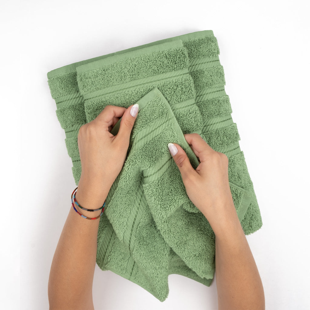 Bath Towel Set, 100% Cotton Turkish Towels for Bathroom, 4 for Home Bathrooms and Everyday Care, 21 Color Options image 122