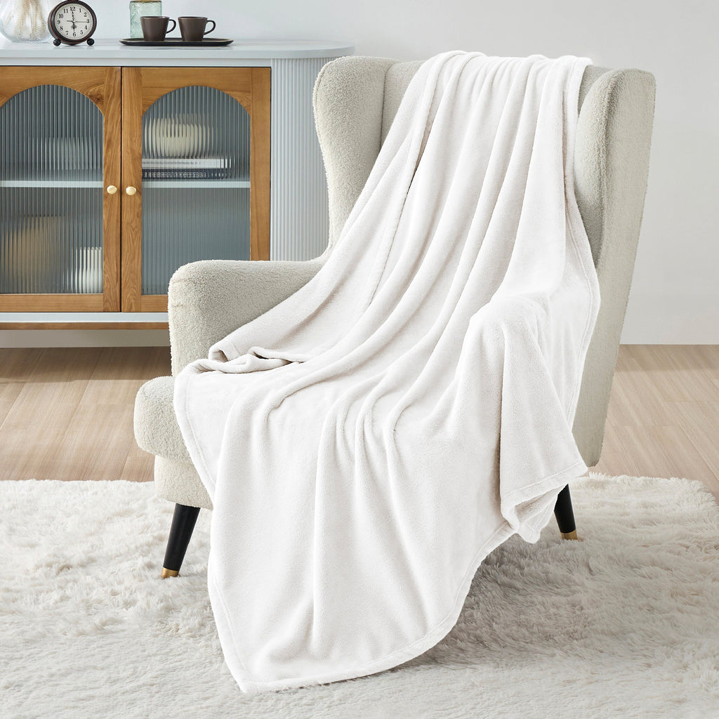 Cozy Throw Blanket, Flannel Fleece 300gsm, Lightweight Design for Living Rooms, Bedrooms and Everyday Lounging, 4 Sizes and 29 Colors image 122