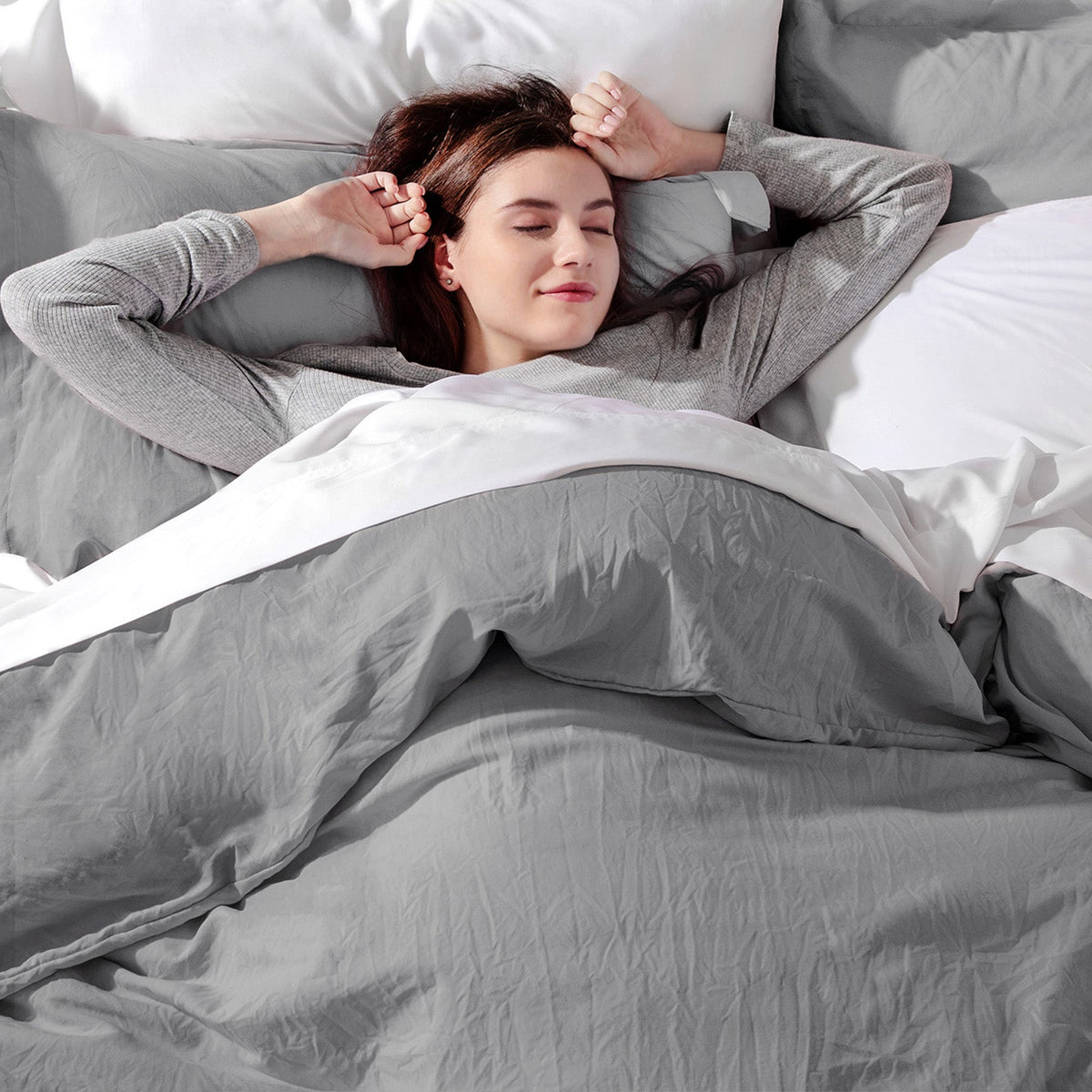 Duvet Cover Set, Ultra Soft Hypoallergenic Microfiber, Lightweight Design for Guest Rooms and Everyday Bedroom Styling image 124