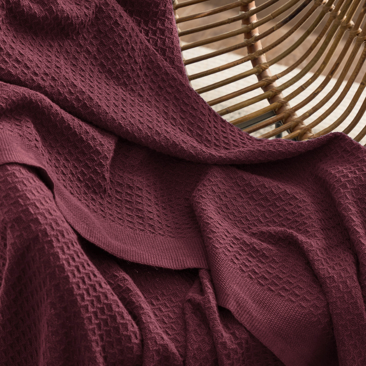 Cozy Throw Blanket, Cotton Waffle Weave, Lightweight Design, Breathable Construction for Living Rooms, Bedrooms and Everyday Lounging image 125