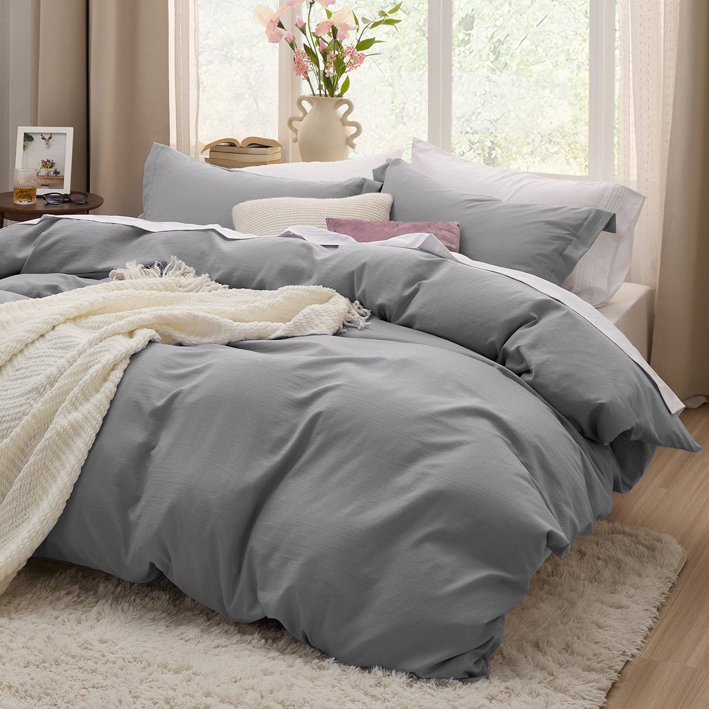 Duvet Cover Set, Ultra Soft Hypoallergenic Microfiber, Lightweight Design for Guest Rooms and Everyday Bedroom Styling image 125