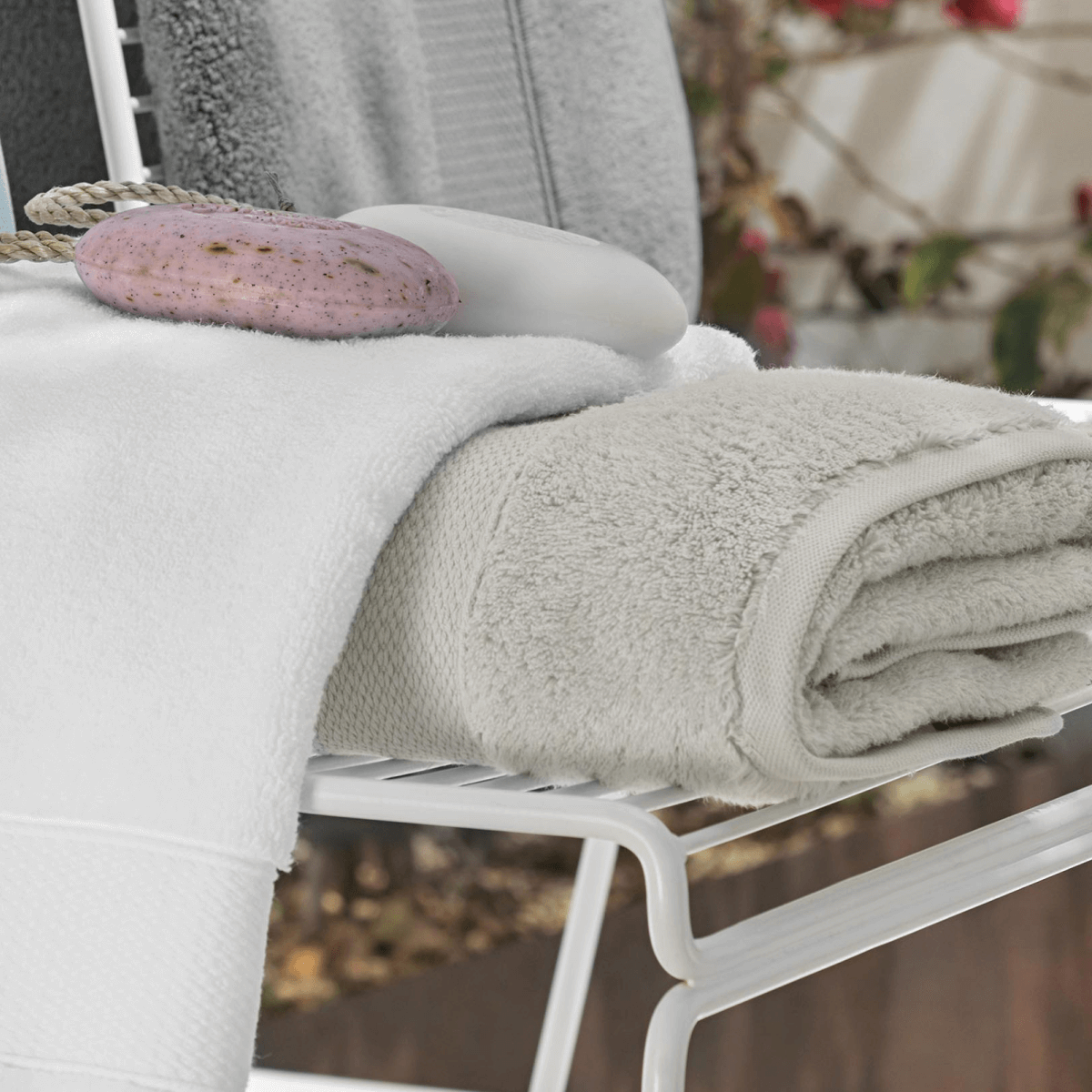 Bath Linen, Plush Towel Collection for Daily Bathroom Routines and Guest Baths, 5 Sizes and 15 Colors image 126