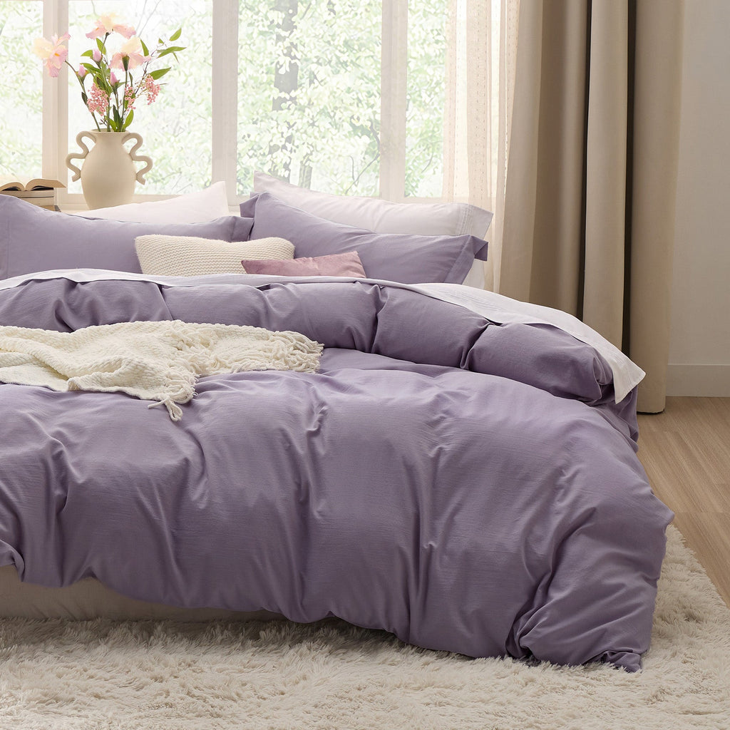 Duvet Cover Set, Ultra Soft Hypoallergenic Microfiber, Lightweight Design for Guest Rooms and Everyday Bedroom Styling image 128