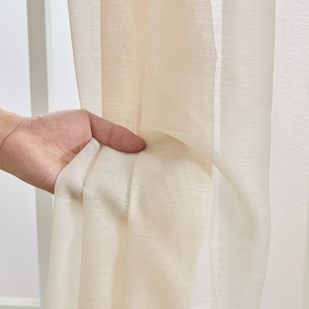 Window Curtain, Victoria Semi Sheer Grommet Panels for Windows, Room Styling and Everyday Privacy, 14 Sizes and 28 Colors image 130
