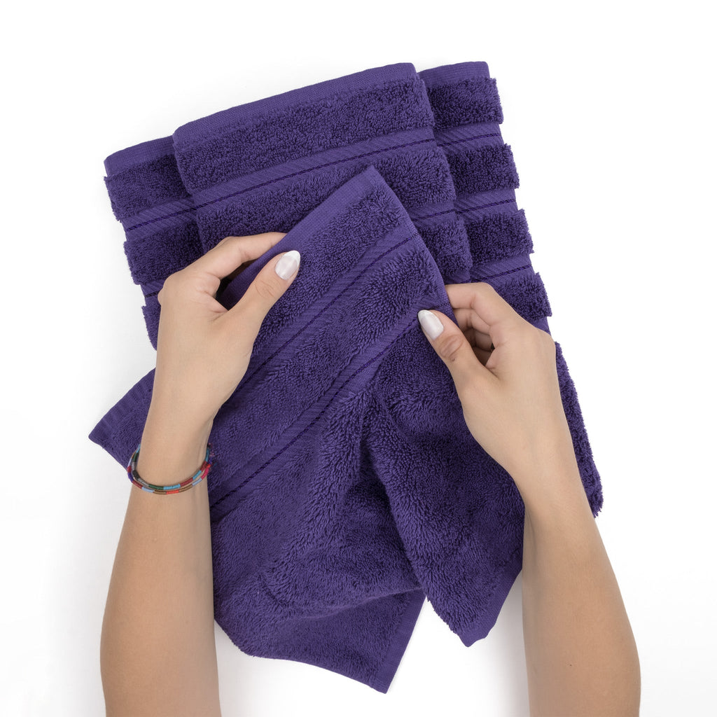 Bath Towel Set, 100% Cotton Turkish Towels for Bathroom, 4 for Home Bathrooms and Everyday Care, 21 Color Options image 131