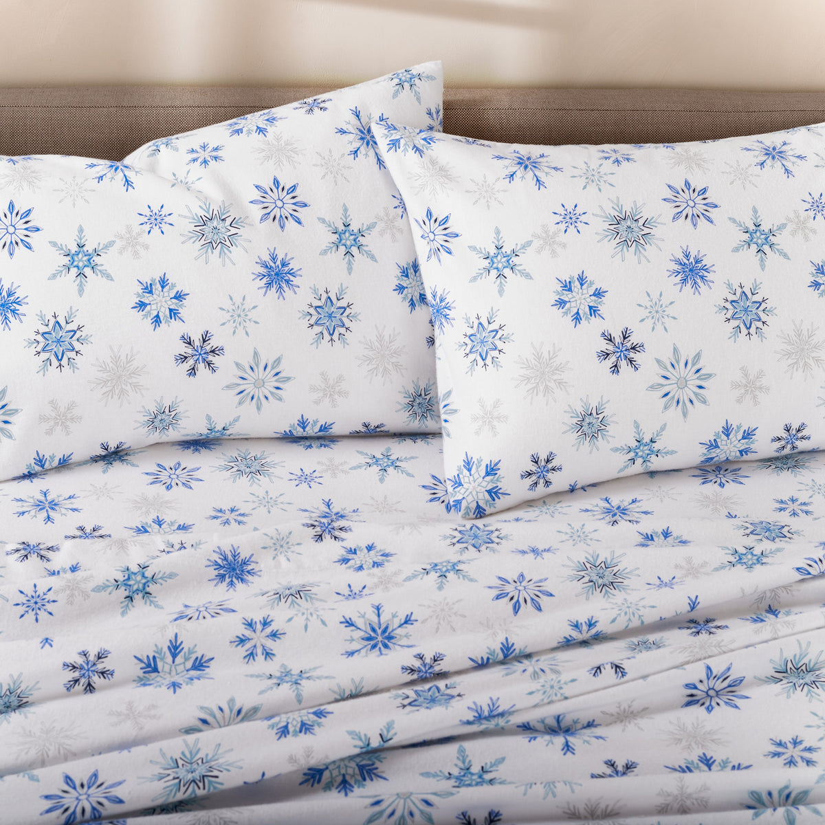 Bed Sheet Set, Cotton Flannel Prints for Master Bedrooms, Guest Beds and Daily Use, 7 Sizes and 30 Colors image 132