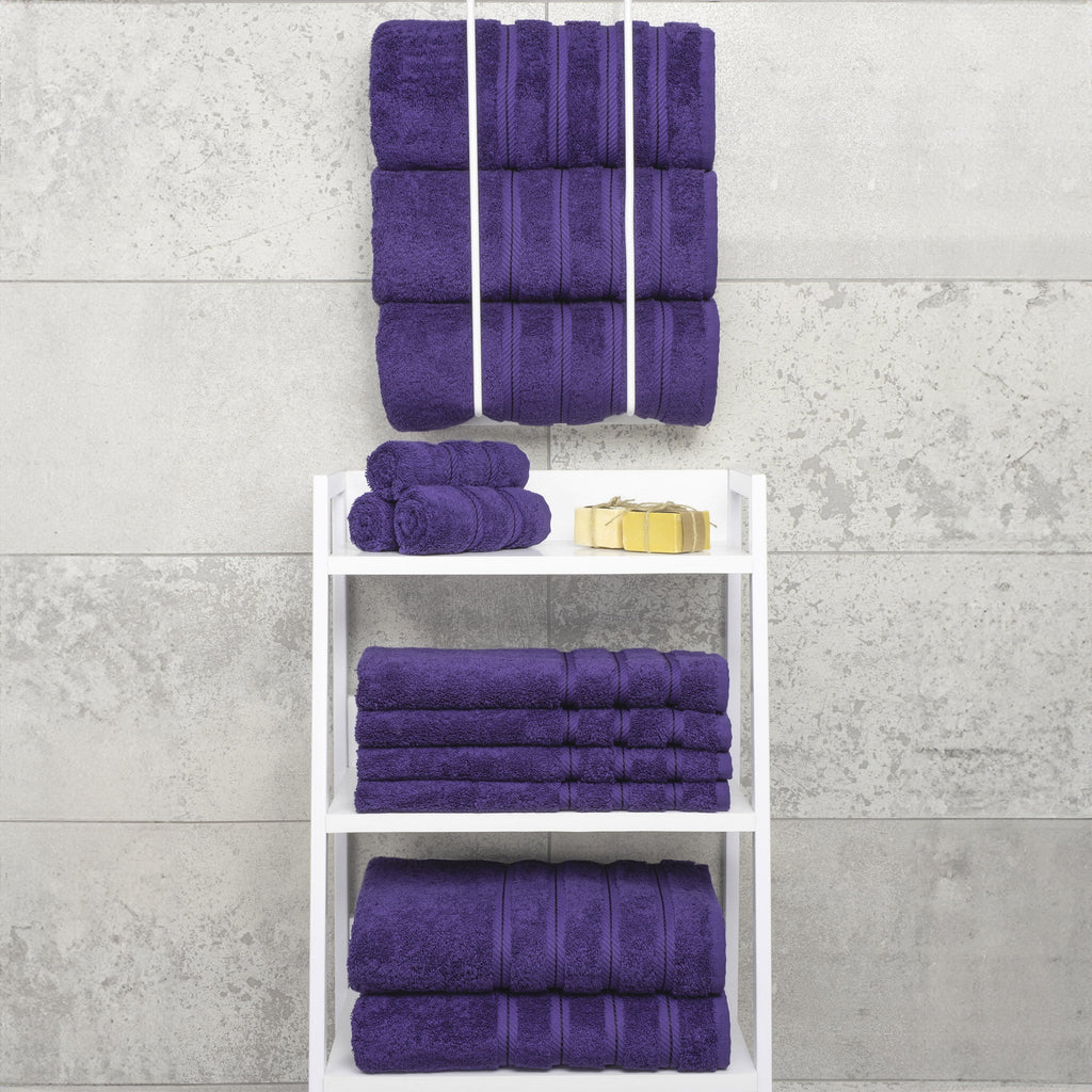 Bath Towel Set, 100% Cotton Turkish Towels for Bathroom, 4 for Home Bathrooms and Everyday Care, 21 Color Options image 133